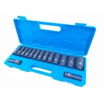 Elephant 15 pcs 1/2" Square Drive 6-Point Deep Impact Sockets-Thin Wall