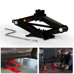Hukums 2 Ton Scissor Jack with Speed Handle for Hatchback Cars, Auto Rickshaws - Maximum Lifting Height 280 mm 