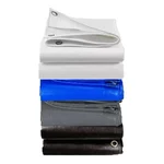 ZN Global 450 GSM 15 feet x 15 feet Nylon Fabric, PVC Coated, UV Protected, Waterproof Tarpaulin Sheet