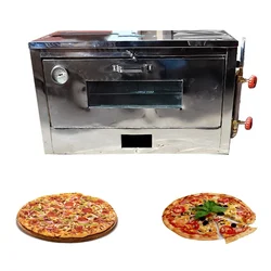 Heavy Duty 16 x 24 Inch Gas Operated Stone Based Pizza Oven, 6 Pizza 