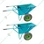 UTC 160 Kg Load Capacity Heavy Duty Double Wheel Barrow With 1 Meter Chain (2 pieces)