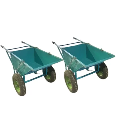 UTC 160 Kg Load Capacity Heavy Duty Double Wheel Barrow With 1 Meter Chain (2 pieces)