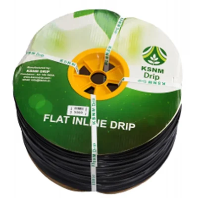 KSNM 200 micron 1000 meter 16-4-50 Flat Inline Drip Pipe for Irrigation with Advanced Laser Punch Holes