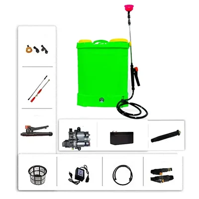 Heavy Duty 20L Double Motor Battery Sprayer With 12V 14 Amp Battery