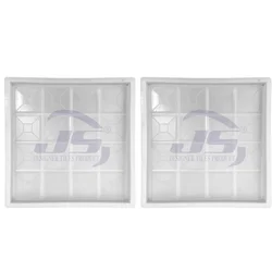 JS DESIGNER Pack Of 2 Chequered ( 16 DABBI ) Silicone Plastic Tile Mould | 12 x 12 Inches