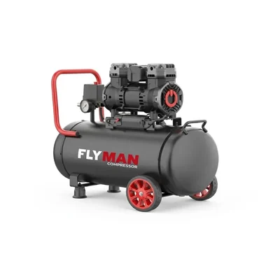 Flyman 1.6HP 50L 8Bar 1600W Oil-Free Silent Air Compressor F-1600BF50L