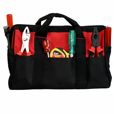 Gramstrong 16 Inch Multi Pocket Storage Open Mouth Tool Bag Without Strap