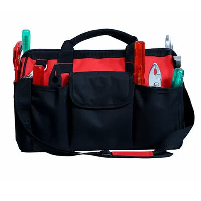Gramstrong 16 Inch Multi Pocket Storage Tool Bag With Shoulder Strap