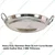 Heavy Duty Stainless Steel 16 inch Curve Border Jalebi Kadhai Wok, 3 MM Thickness