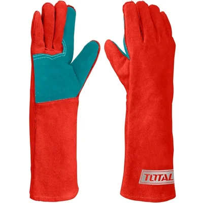 Total (TSP15161) 16 inch Cow Split Leather Welding Gloves