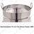 Commercial Stainless Steel 16 inch Flat Ghevar Kadai 3 MM Thick Kitchenware