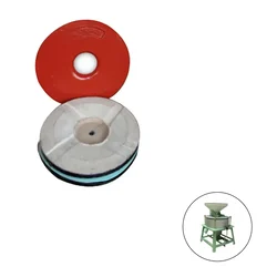 Red Emery Stone for 16 inch (400 mm) Horizontal Bolt Type Flour Mill (One Pair)