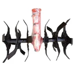 16 Inch Round Tiller Attachment for Brush Cutter, 26mm Shaft