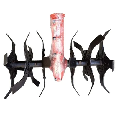 16 Inch Round Tiller Attachment for Brush Cutter, 26mm Shaft(Spline Type-9T)