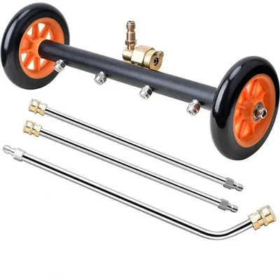 Shakti Technology 16-inch Dual-Function Undercarriage Cleaner, With 2 Piece Extension Wand and Angled Wand (DP-32A)