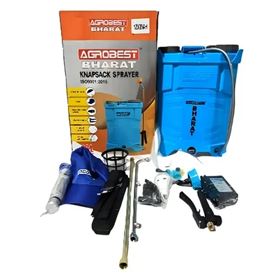 Agrobest 16L Bharat 12V 18Ah Battery Operated Knapsack Sprayer | Suitable for Agriculture Spraying