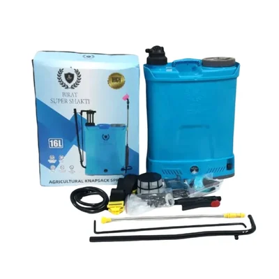 Agrobest 16L Birat Super Shakti 12V 8Ah 2in1 Battery Operated Knapsack Sprayer | Suitable for Agriculture Spraying