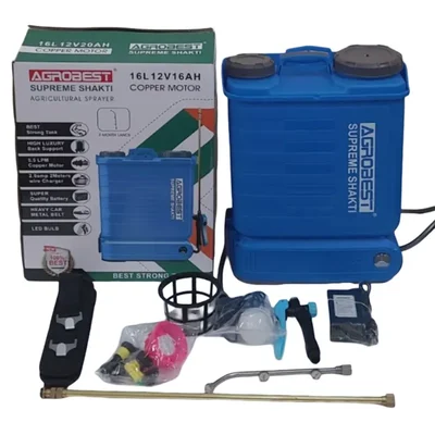 Agrobest 16L Supreme Shakti 12V 20Ah Battery Operated Knapsack Sprayer | Suitable for Agriculture Spraying