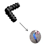 16mm Elbow Connector of Online Pipe for Drip Irrigation(Pack of 100 Pcs)