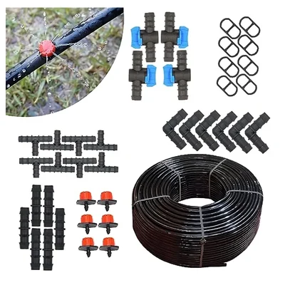 16mm Diameter Main Supply Pipe with Accessories For Drip Irrigation(Size-200 Meter)