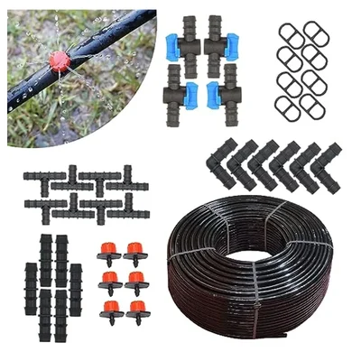 16 mm Diameter Main Supply Pipe with Accessories For Drip Irrigation(Size-300 Meter)