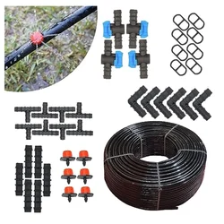 16 mm Diameter Main Supply Pipe with Accessories For Drip Irrigation(Size-300 Meter)