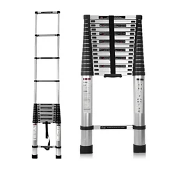 Smarty 16 Steps (21 Feet/6.4 Meter) Portable Single Side Telescopic Ladder
