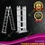 Heavy Duty 4 x 4 Foldable 16 Steps Multipurpose Ladder With 1 Year Warranty