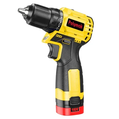 Polymak 16V Brushless 1400RPM 40Nm Cordless Drill Driver PM-CDD-16V-2BL