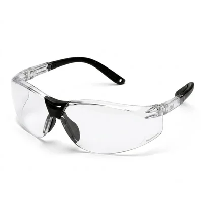 3M 1709IN+ 99% UV Protection Industrial Safety Glasses Adjustable Temples Clear Lens High Impact Resistant Hardcoat(Pack-2)