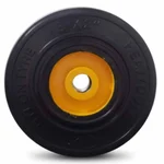 Heavy Duty 200 x 50 MM / 8 x 2 Inch 170 Kg Load Capacity Rubber Wheel ( C.I + Wheel ) Without Ball Bearing