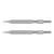 Total 17 x 280 mm 2 Pcs Pointed Hex Chisel for 1300W Demolition Hammer(TAC153171)