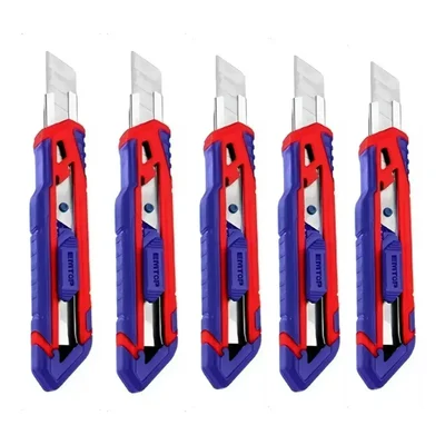 Emtop 18 x 100 mm Snap-off Blade Knife (ESNK18102) - Pack of 5
