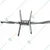 Premium Quality 175 Feet 14 Gauge Galvanized Barbed Fencing Wire with Handle, 2mm Wire Thickness - 10 Years Warrenty