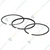 Heavy Duty Fayan Piston Rings 0.00 (2 Sets) for 178F Engine Power Weeder, E12856968