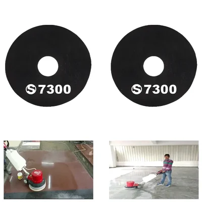 Surie Polex 17 inch Black Floor Scrub Pad For Polishing and Buffing (7300) - Pack of 2