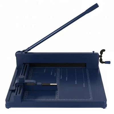 Dotpot 17 Inch Guillotine Paper Trimmer and Cutter For A3+ Paper Size, 400 Sheets Capacity (Blue)