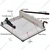 Premium Quality 17 Inch Guillotine Paper Trimmer and Cutter For A3+ Paper Size, 400 Sheets Capacity 