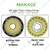 Makage 17 inch Soft Carpet Cleaning Brush for Single Disc Scrubber
