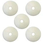 Makage 17 Inch White Buffer Floor Pad for High Gloss Finish, for Single Disc Floor Scrubber (Pack of 5)