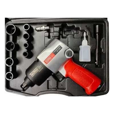 Techno 17 pcs 1/2" H.D Air Impact Wrench with 576 nm Torque, 7000 RPM (AT239KSG)