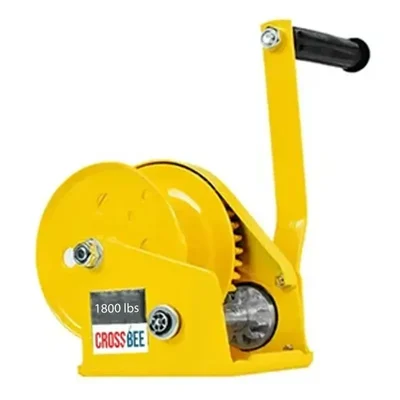 Crossbee 1800 lbs ( 816 kg ) Load Capacity Manual Hand Winch With Automatic Locking System