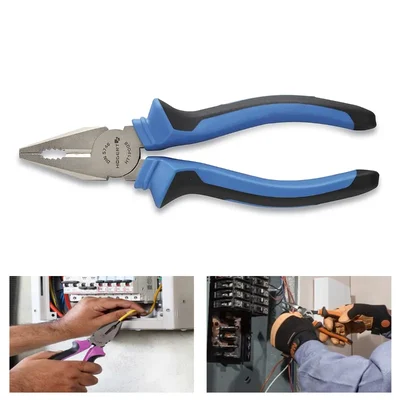 Hogert 180 mm Combination Pliers with Fiberglass Handle