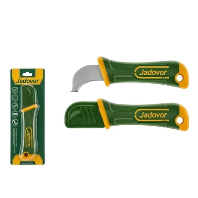 Jadever 180mm Curved Blade Stainless Steel Wire Stripping Knife JDSX8612