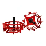 Heavy Duty 18 Inch Cage Wheel with Holder For 5 to 9 HP Petrol Power Tiller