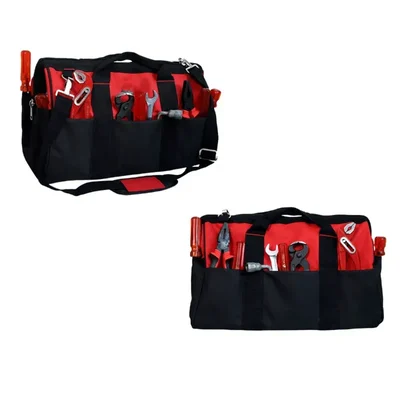 Gramstrong 18 Inch 18 Pockets Canvas Tool Bag With Strap