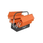 Kapson 18-Inch Cantilever Tool Box, 5-Compartment Steel Organizer for Garage & Workshop Tools K-600