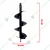 Heavy Duty 18 inch Single Spiral Auger Bit for Earth Auger | Post Hole Digger Machine