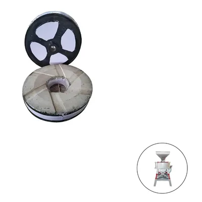 Black Emery Stone for 18 inch (450mm) Horizontal Type Janta Flour Mill (One Pair)