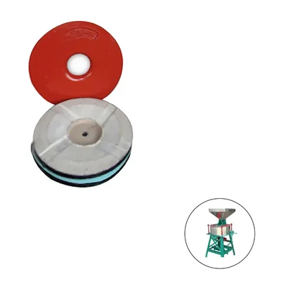 Red Emery Stone for 18 inch (450 mm) Horizontal Bolt Type Flour Mill (One Pair)